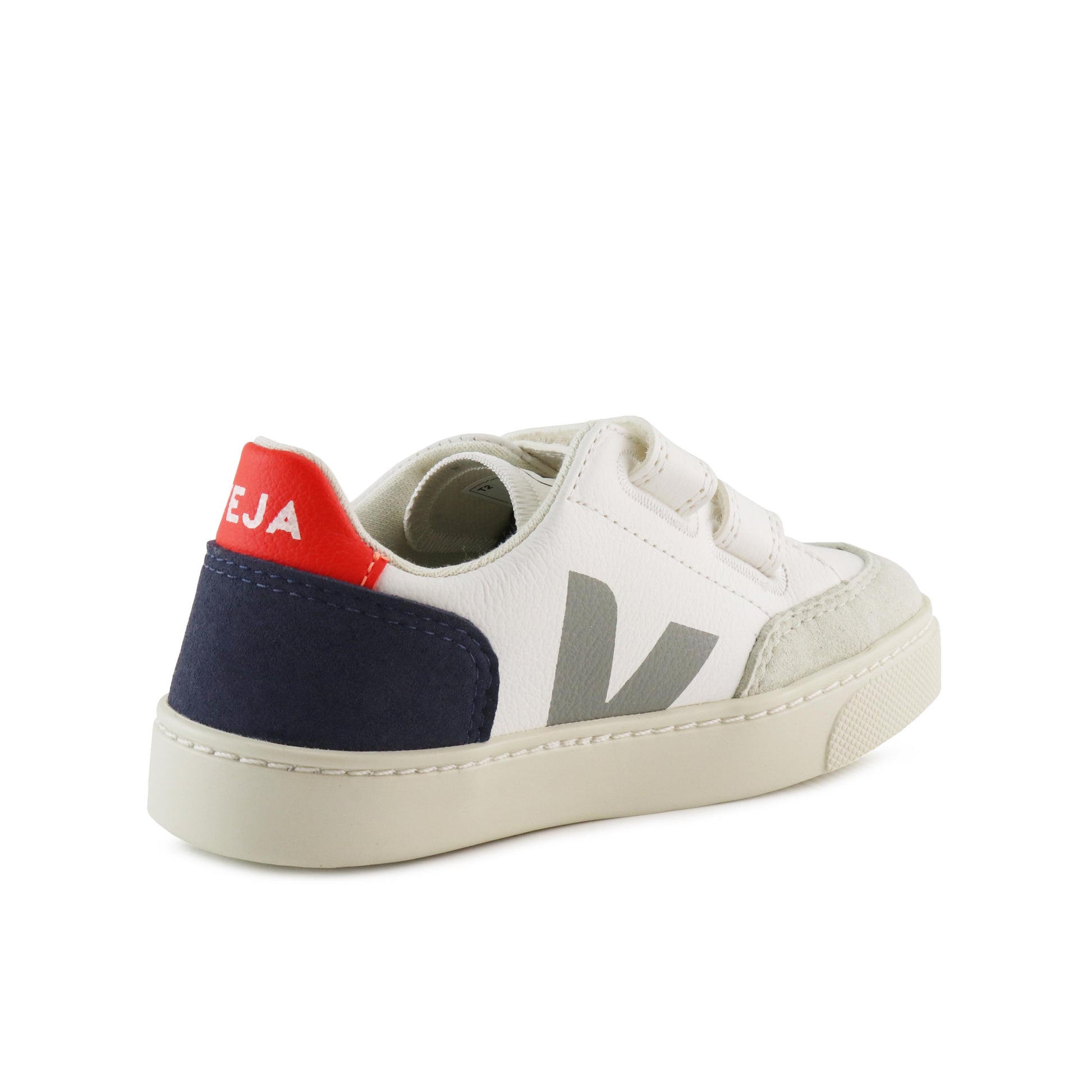 Deportiva blanco/gris/azul/rojo con velcro V12VEL Veja - V12VEL-416-3.jpg