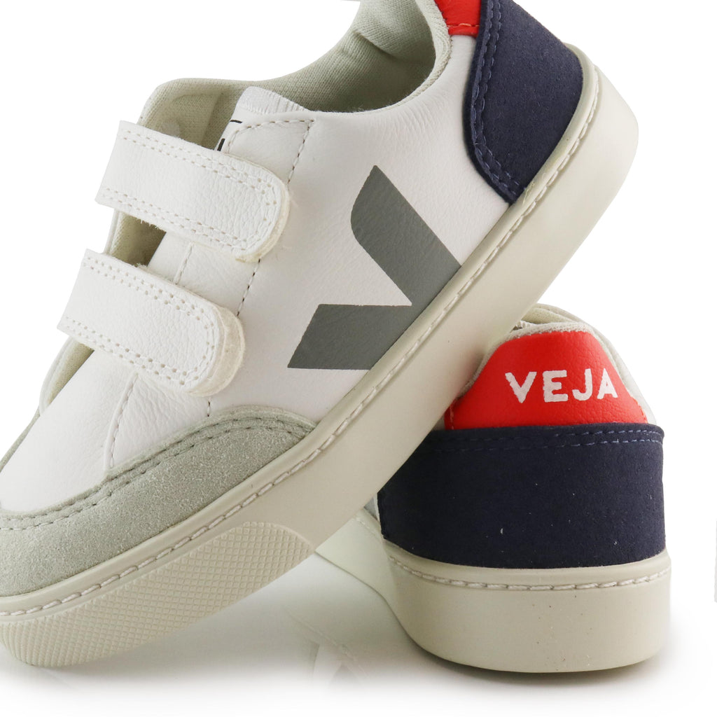 Deportiva blanco/gris/azul/rojo con velcro V12VEL Veja - V12VEL-416-6.jpg