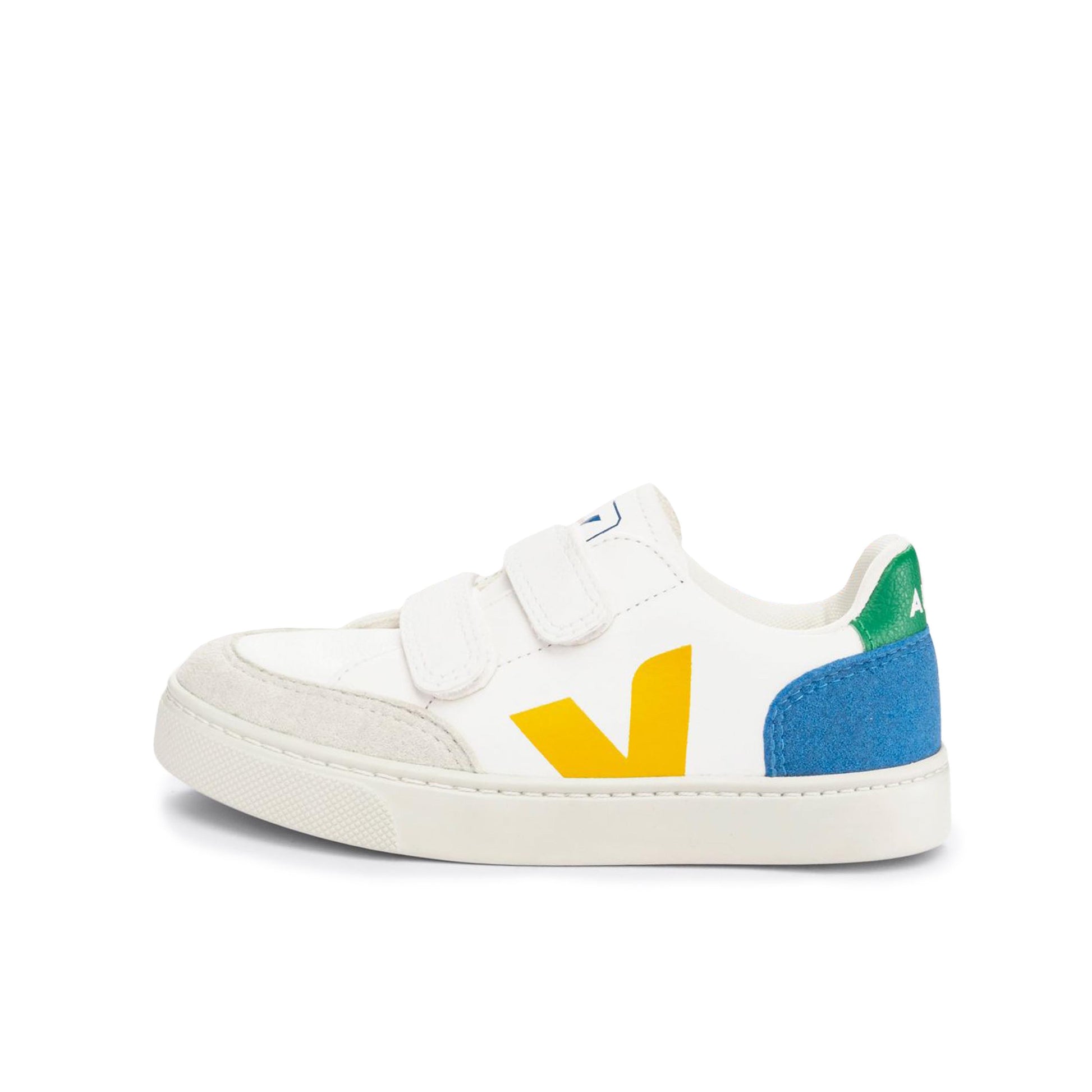 Deportiva blanco/amarillo/azul con velcro V12VEL Veja - V12VEL-498-1.jpg