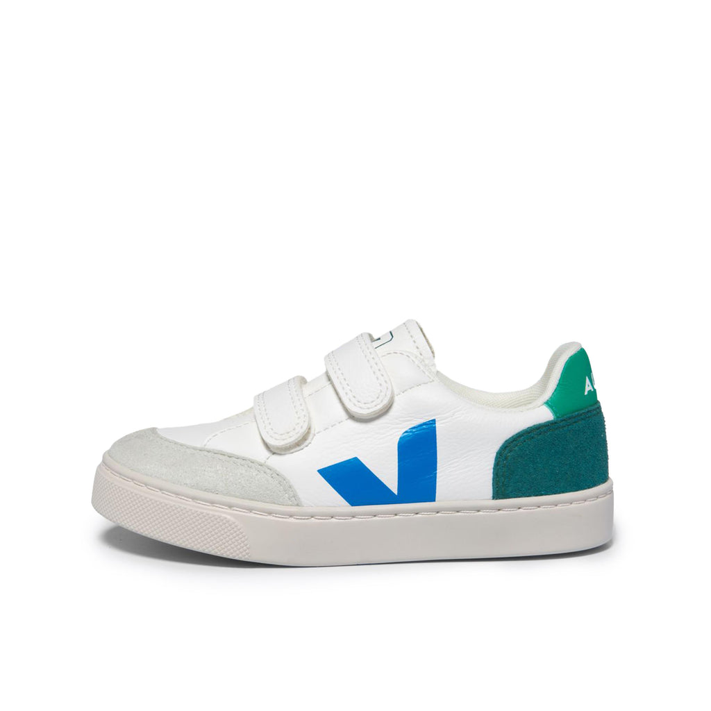Deportiva blanco/azulón/verde con velcro V12VEL de Veja - V12VEL-562-1.jpg