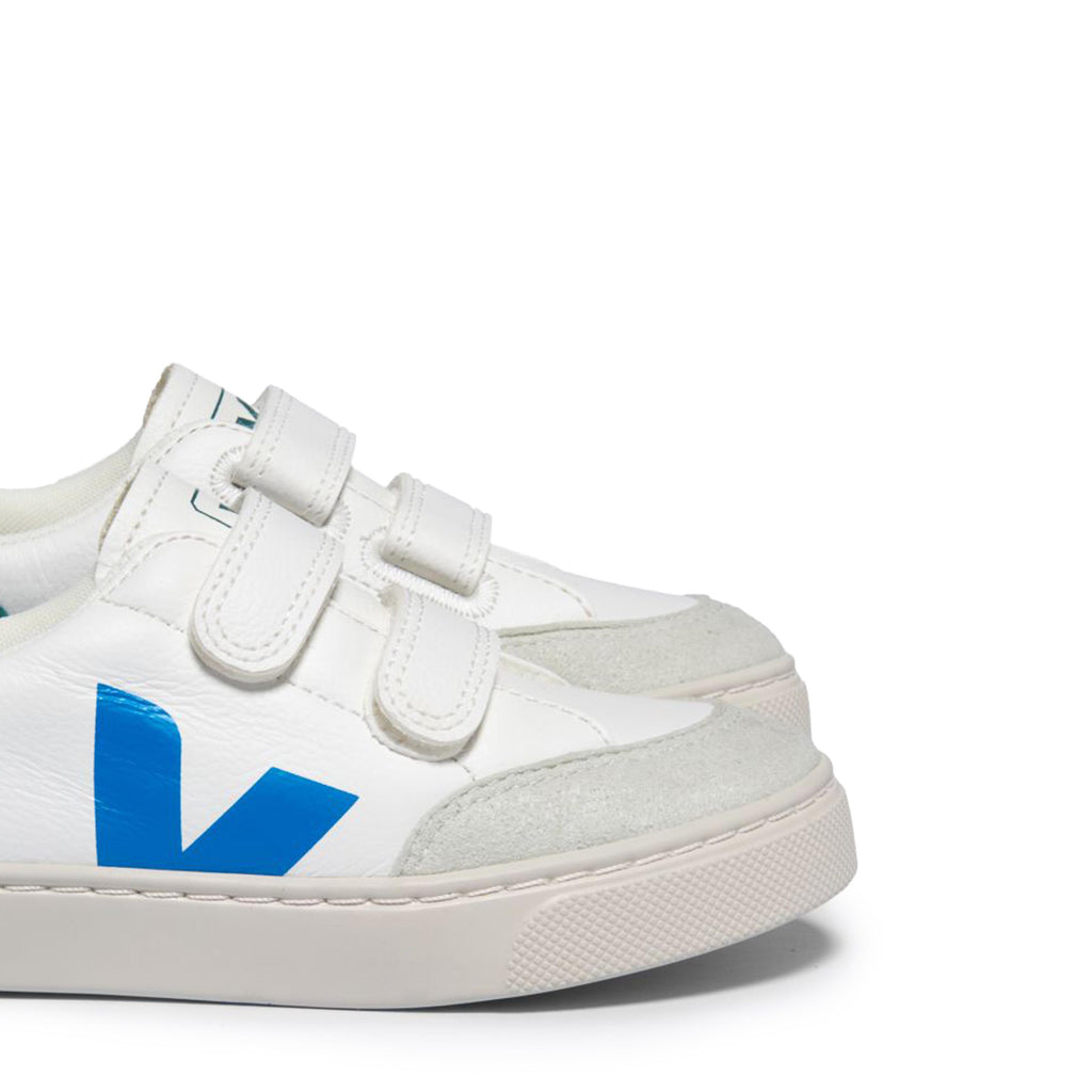 Deportiva blanco/azulón/verde con velcro V12VEL de Veja - V12VEL-562-6.jpg