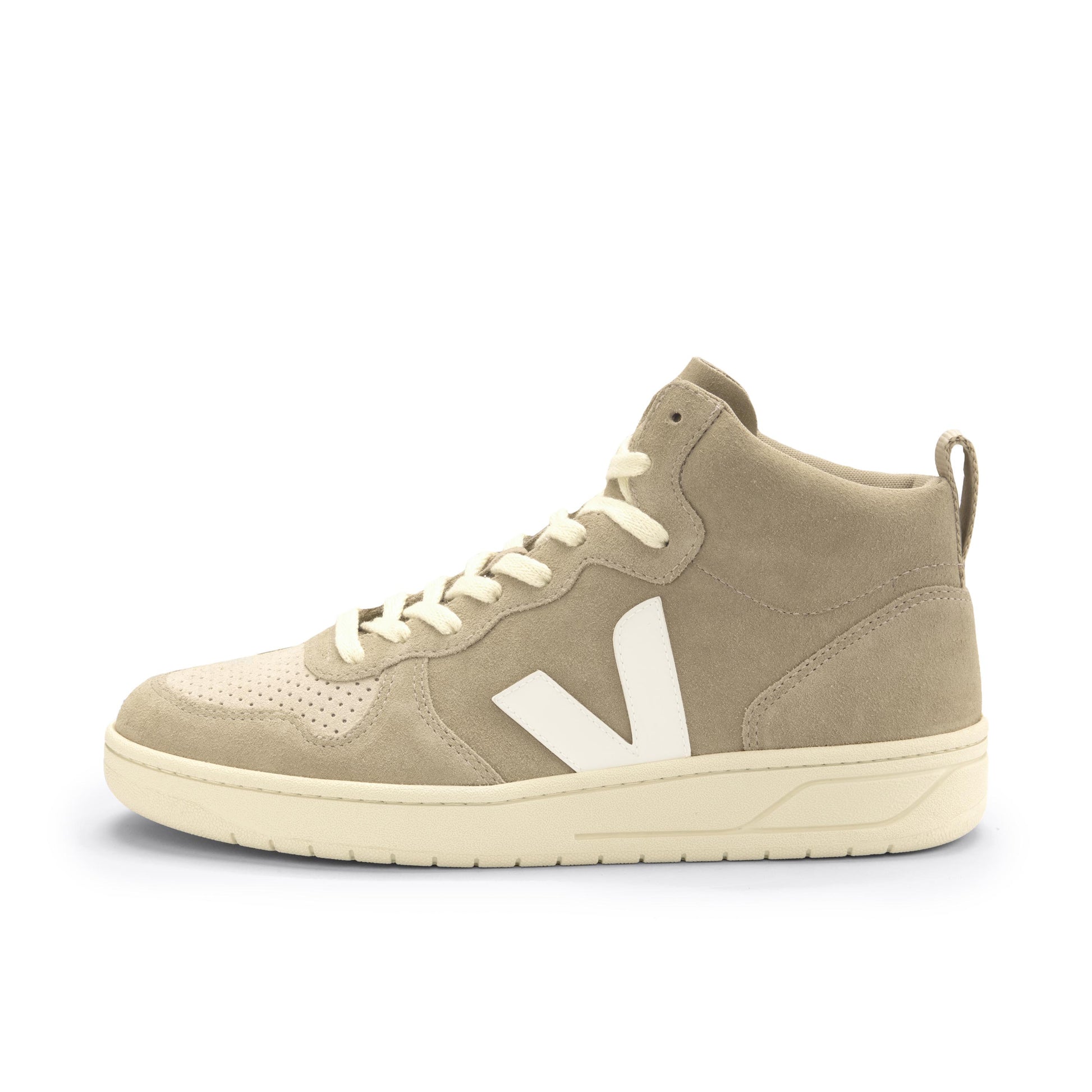 Deportiva casual dune/blanco con cordón V15 de Veja - V15-476-1.jpg