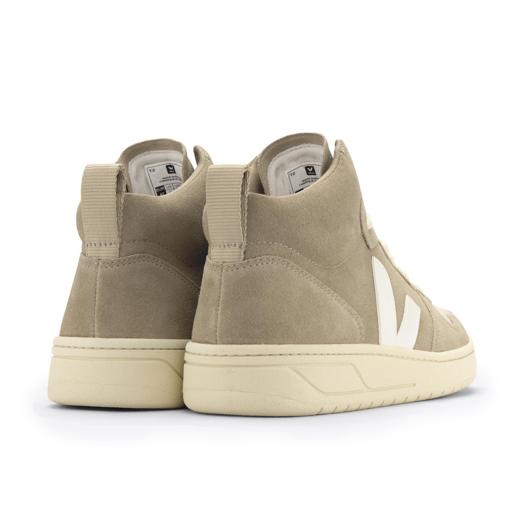 Deportiva casual dune/blanco con cordón V15 de Veja - V15-476-2.jpg