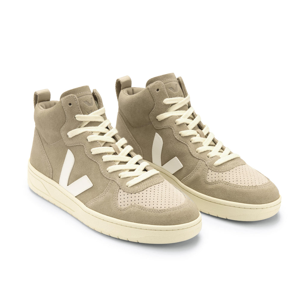 Deportiva casual dune/blanco con cordón V15 de Veja - V15-476-3.jpg