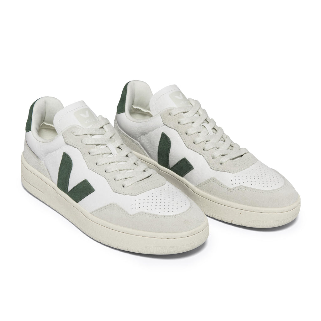 Deportiva blanco/verde con cordón V90 de Veja - V90-262-3.jpg