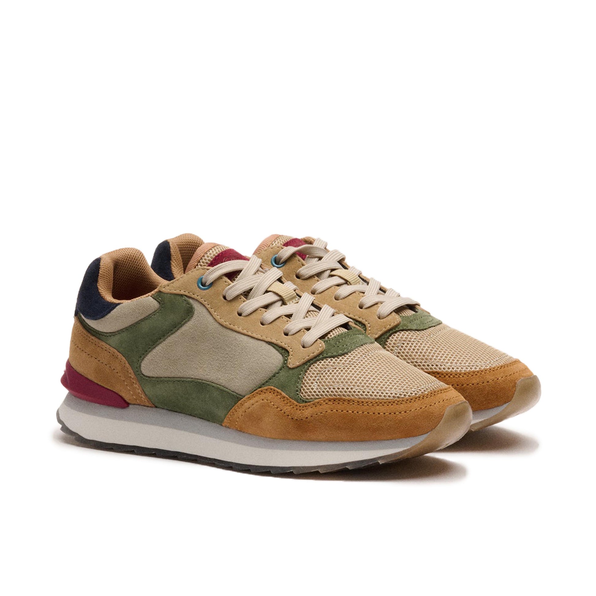 Deportiva camel/beige/verde con cordón VIENA de Hoff - VIENA-502-2.jpg