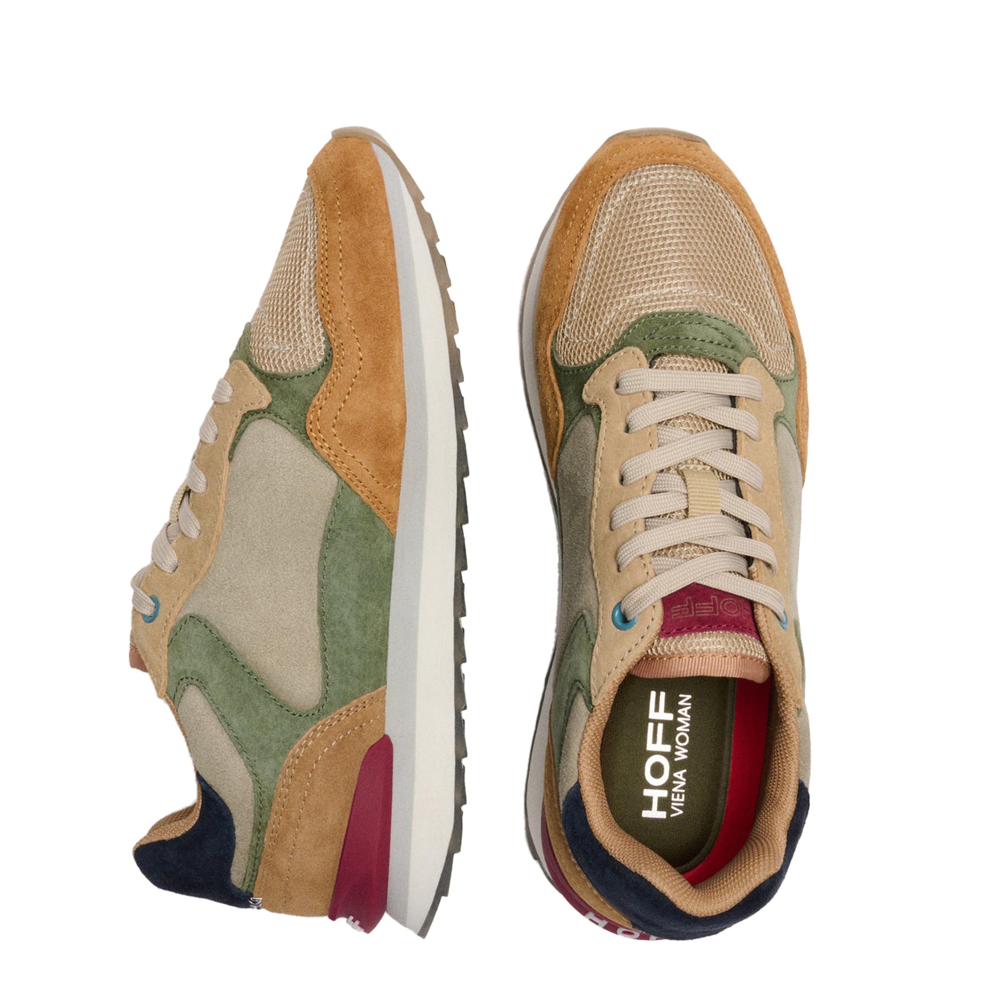 Deportiva camel/beige/verde con cordón VIENA de Hoff - VIENA-502-3.jpg