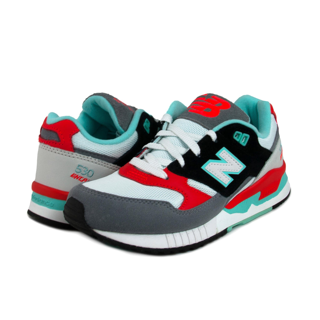 Deportiva blanco con cordón W530 de New Balance - W530-30GRISROJOVERDE-2.jpg