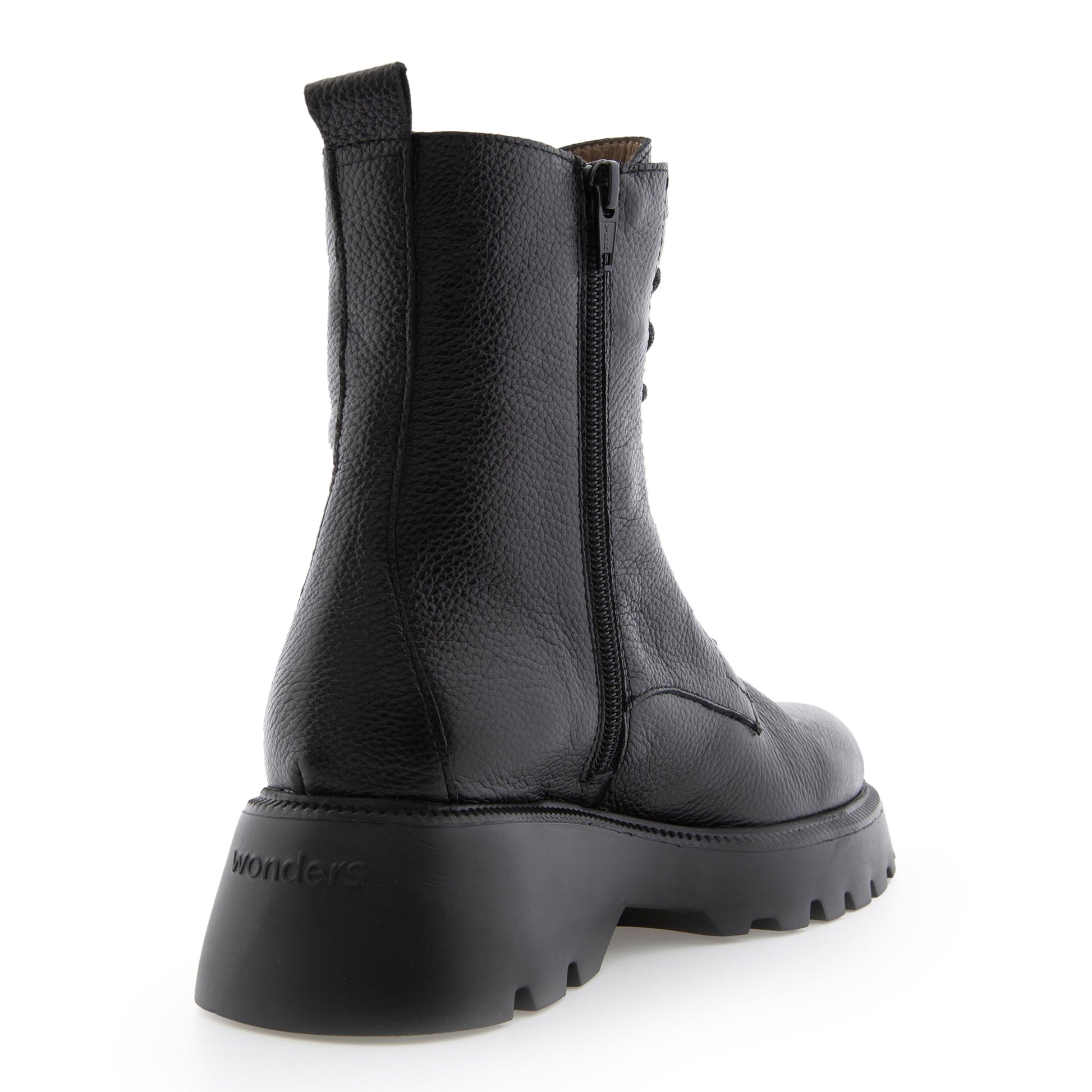 Bota negro con cordón y cremallera WILD de Wonders - WILD-20-3.jpg