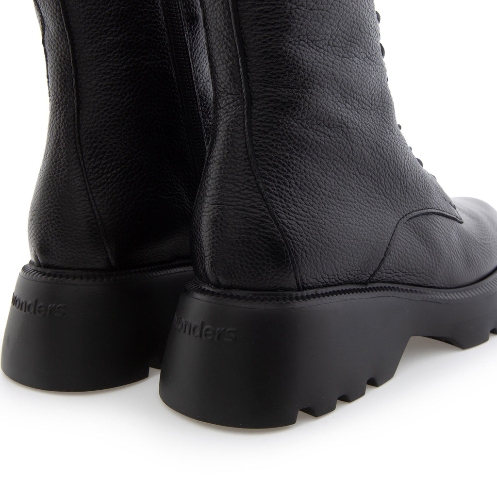 Bota negro con cordón y cremallera WILD de Wonders - WILD-20-5.jpg