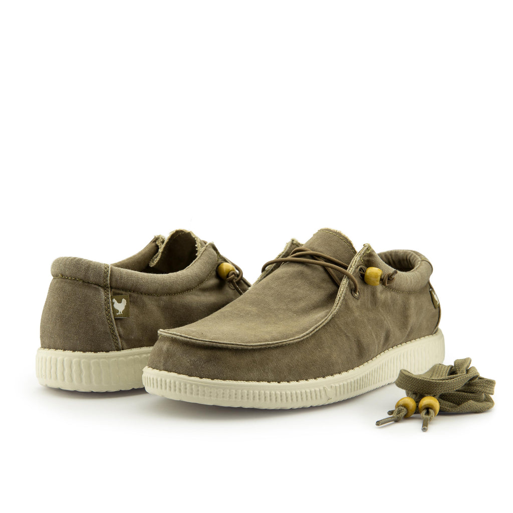 Zapatilla taupe con cordón WP150W de Walk in Pitas - WP150W-115-2.jpg