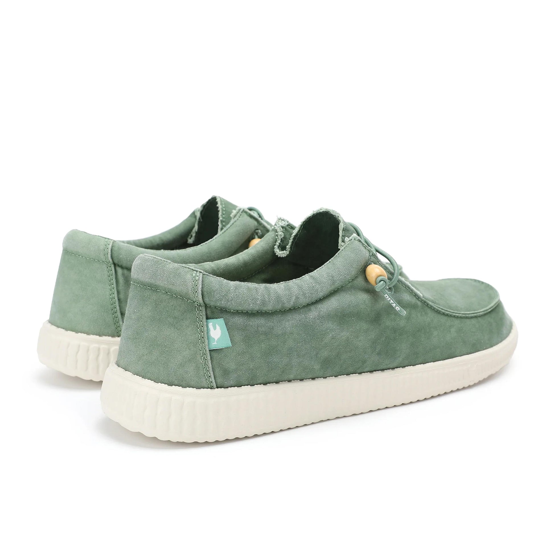 Zapatilla verde con cordón WP150W de Walk in Pitas - WP150W-14-2.jpg