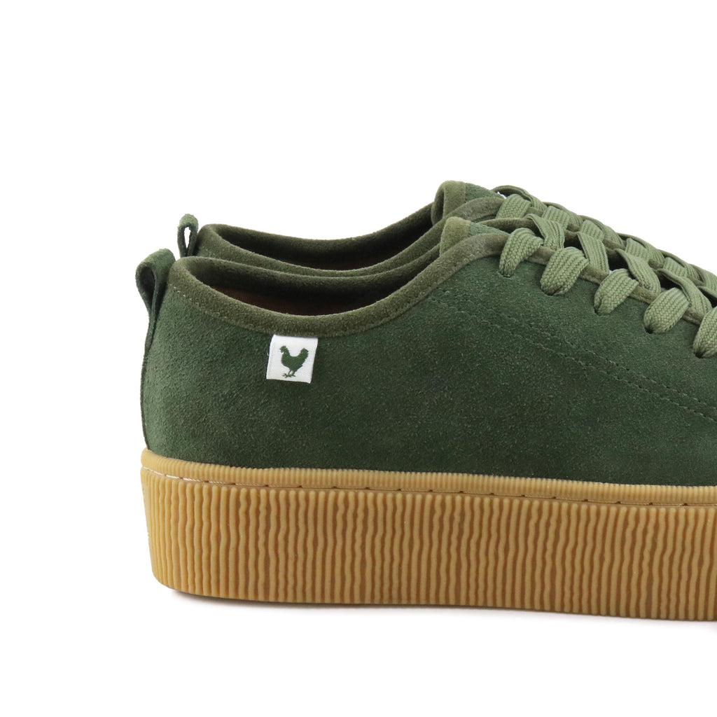 Zapatilla ante verde con cordón YOKO Walk in Pitas - YOKO-159CARAMELO-5.jpg