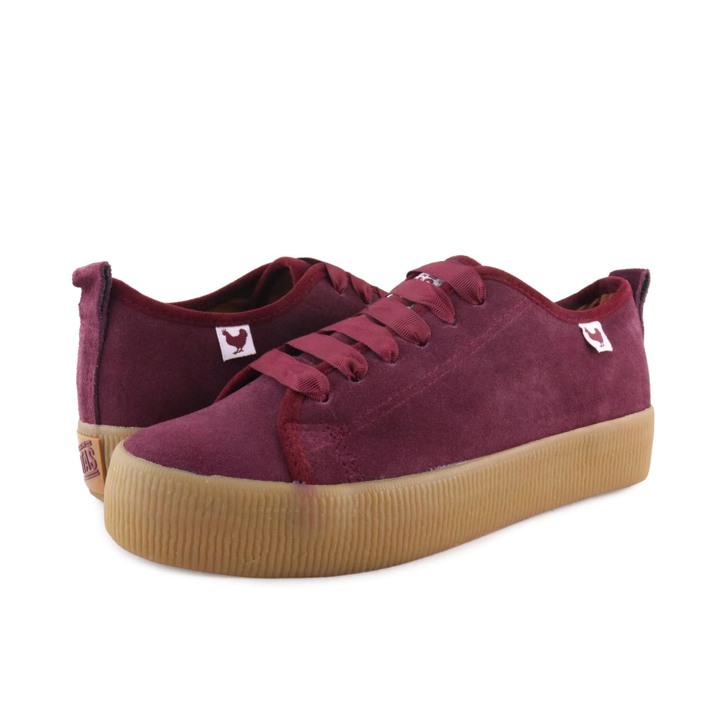 Zapatilla ante burdeos con cordón YOKO Walk in Pitas - YOKO-70-2.jpg