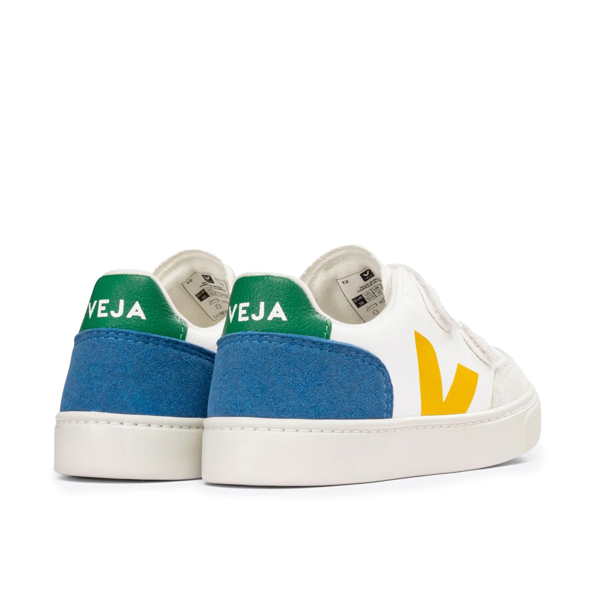 Deportiva blanco/amarillo/azul con velcro V12VEL Veja - V12VEL-498-2.jpg