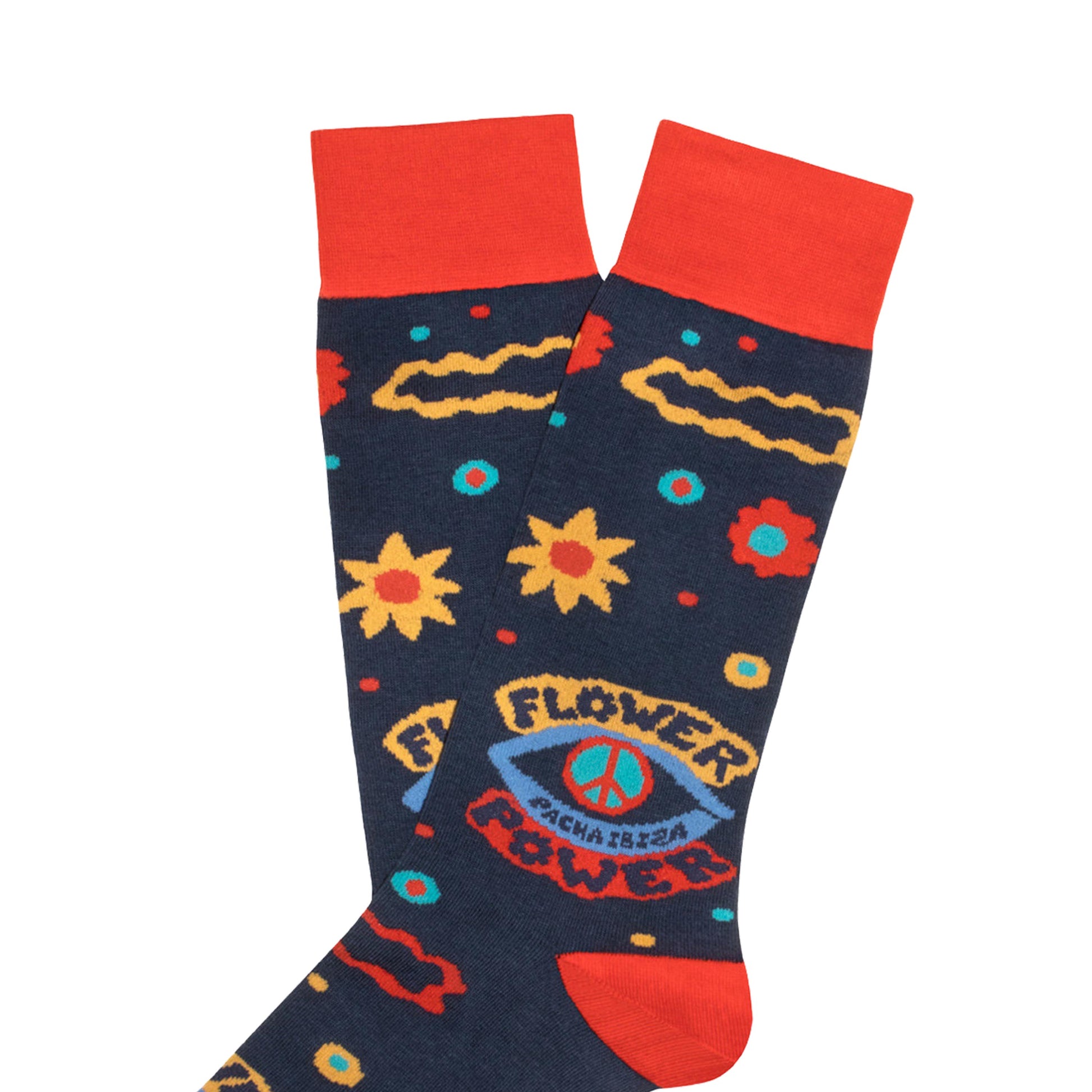 Calcetín corto azul FLOWER de Jimmy Lion - FLOWER-7-3.jpg