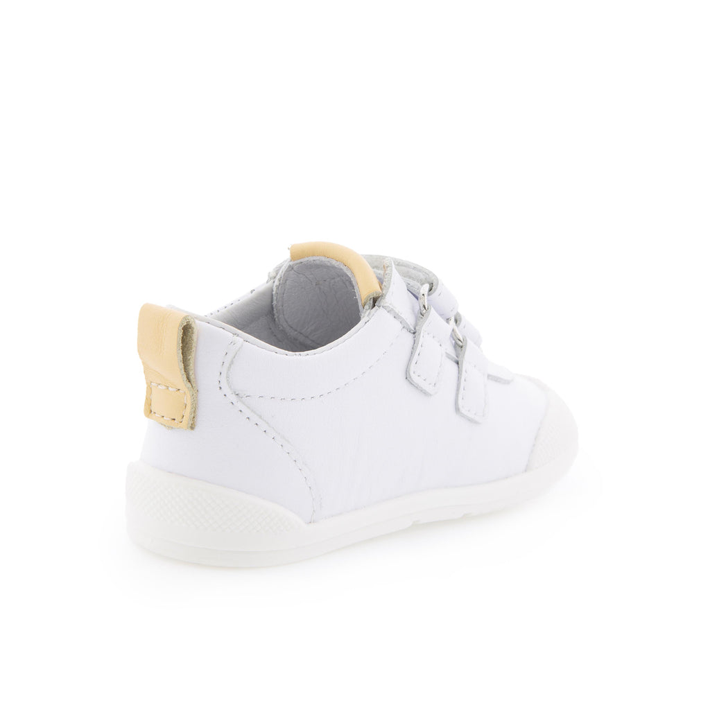 Deportiva barefoot blanco/vainilla con velcro LUNA Blanditos - LUNA-507-3.jpg