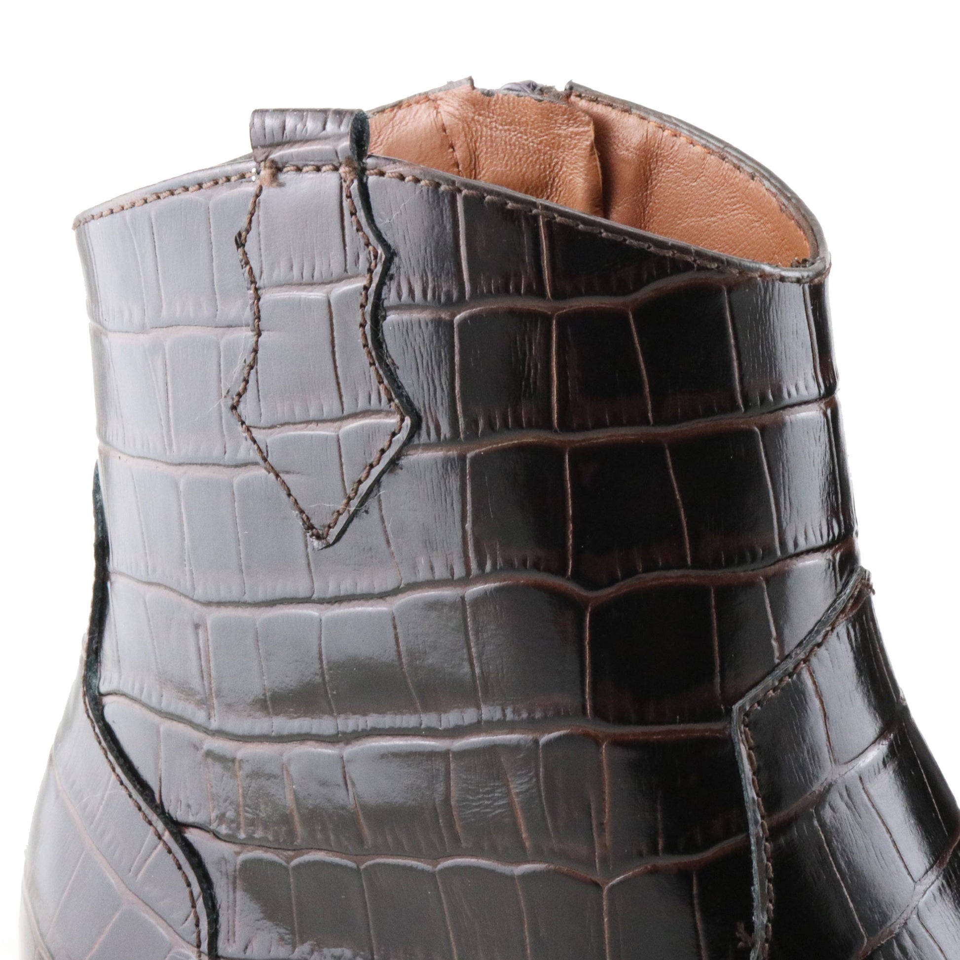 Botín con tacón marrón con cremallera 17101 de Joni - 17101-12COCO-5.jpg