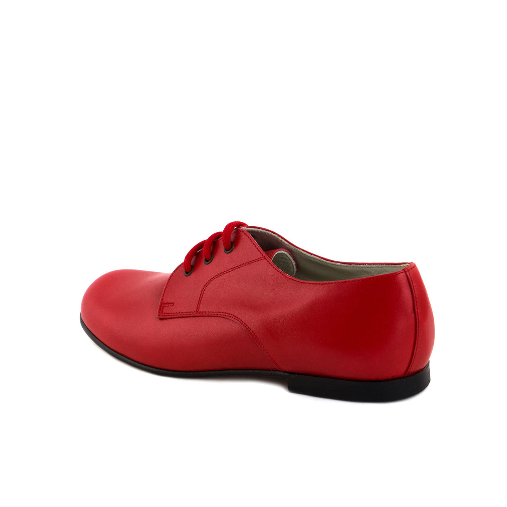 Blucher liso elegante rojo con cordón S141-00 Jeromín - S141-00-11-4.jpg