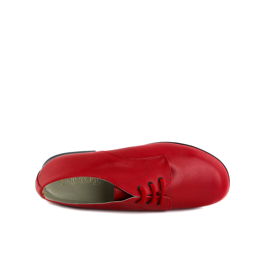 Blucher liso elegante rojo con cordón S141-00 Jeromín - S141-00-11-6.jpg