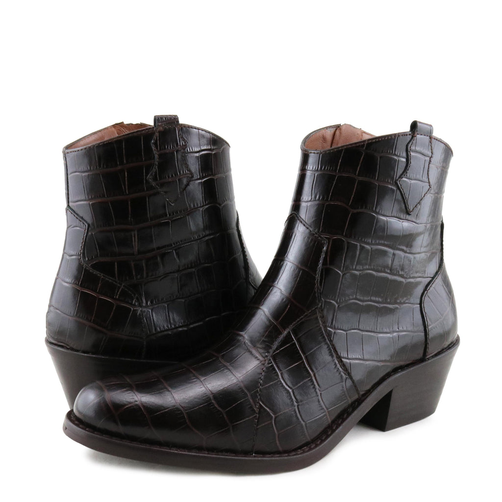 Botín con tacón marrón con cremallera 17101 de Joni - 17101-12COCO-2.jpg