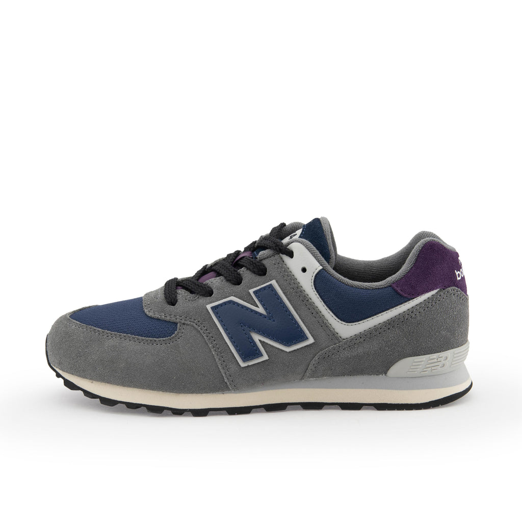 Deportiva gris/azul con cordón GC574KGN de New Balance - GC574KGN-222-1.jpg