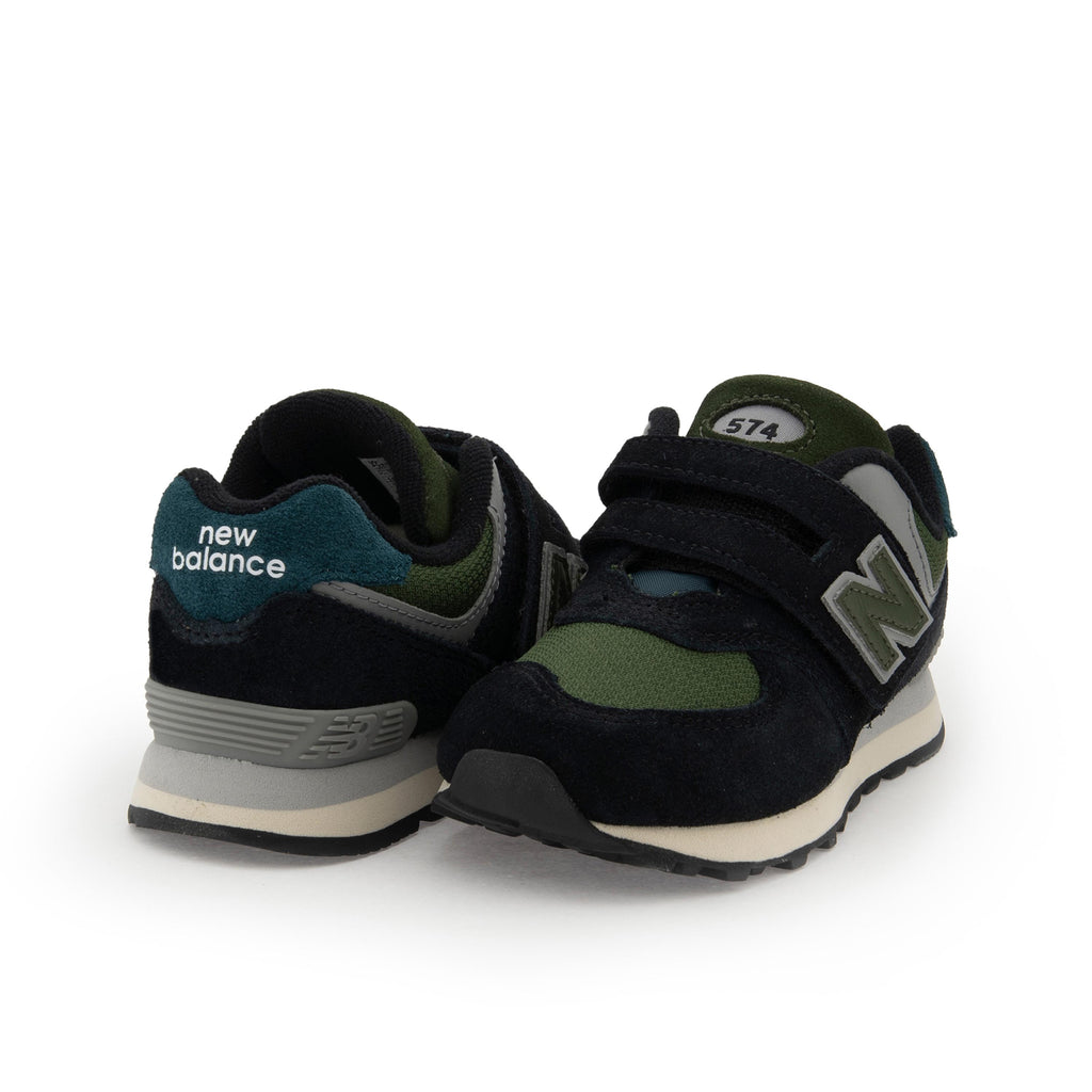 Deportiva negro/kaki con velcro PV574KBG de New Balance - PV574KBG-531-2.jpg