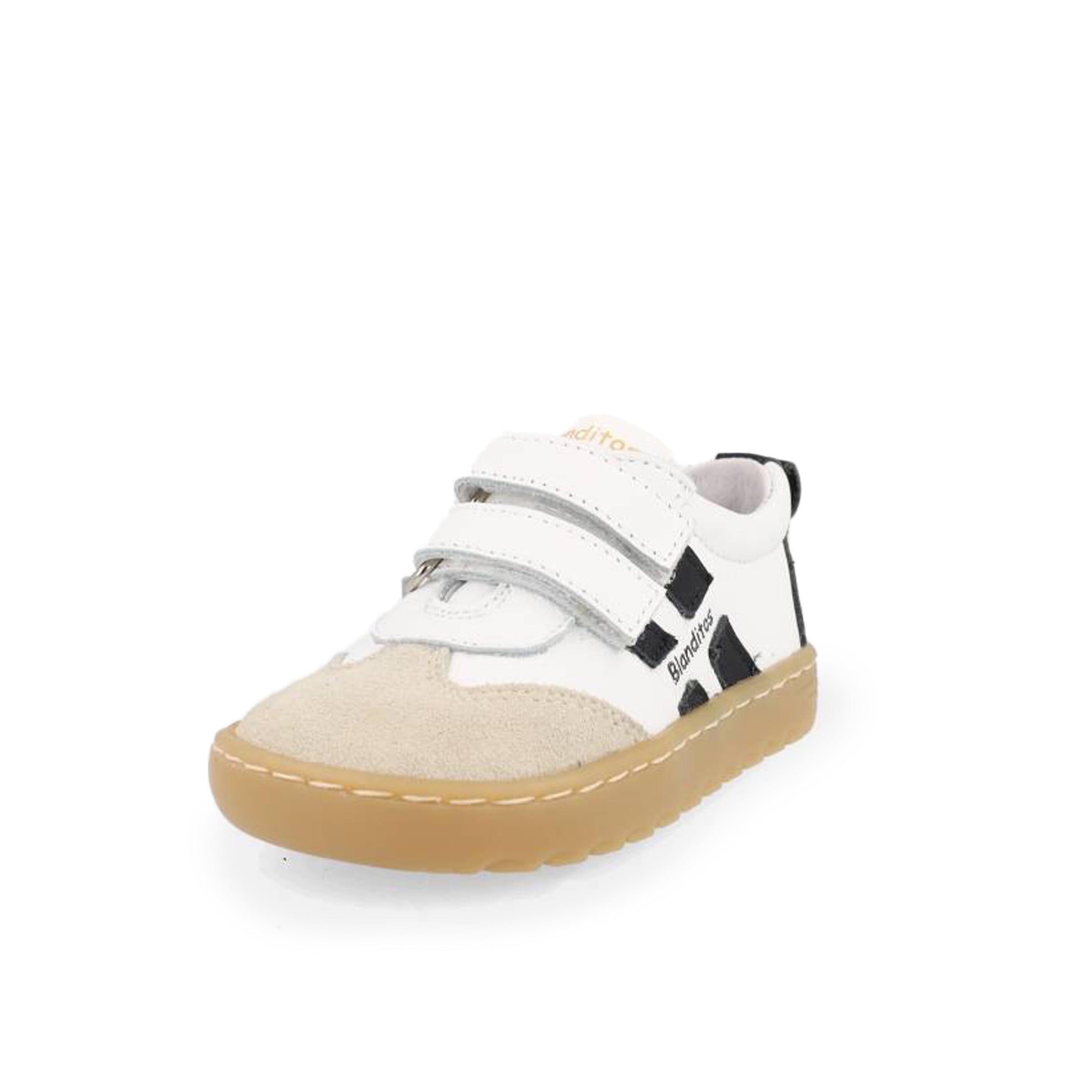 Deportiva barefoot blanco/negro con velcro LISBOA Blanditos - LISBOA-385-4.jpg