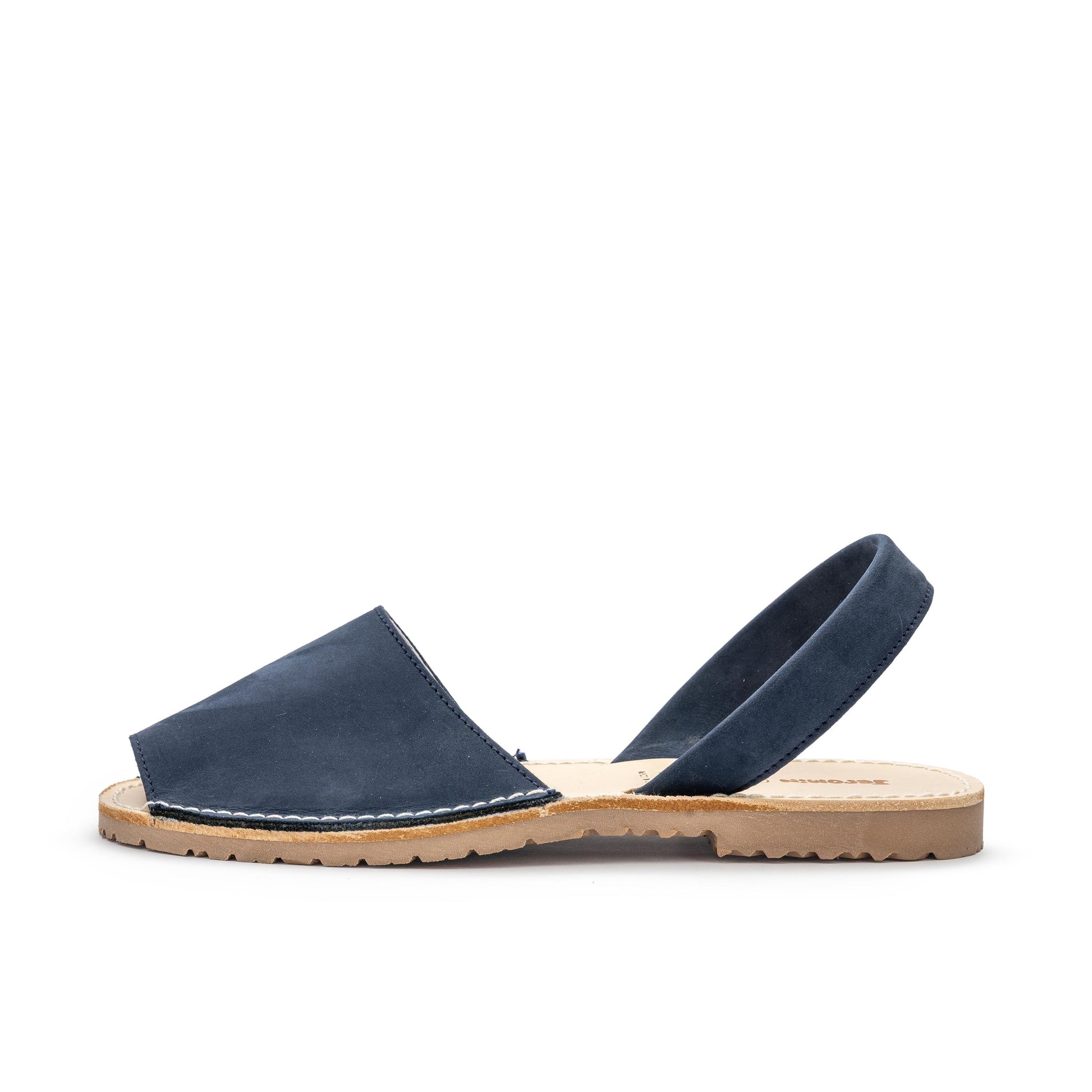 Menorquina plana nobuk azul 1040 de Jeromín - 1040-34-1.jpg