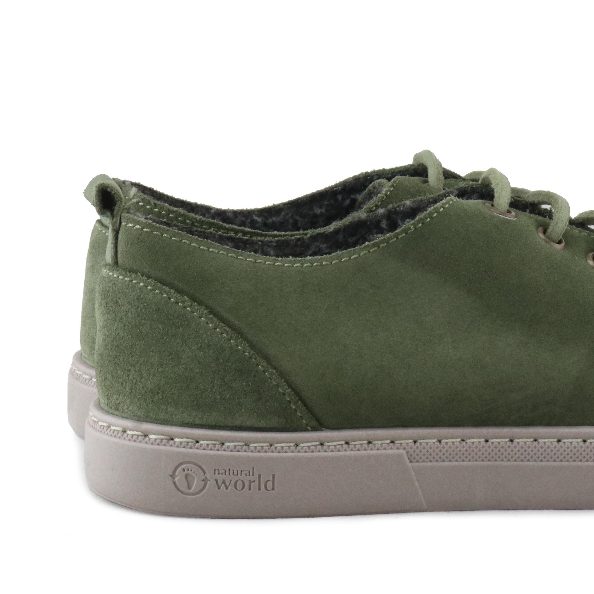Zapatilla kaki lavado con cordón 6204 Natural World - 6204-187-6.jpg