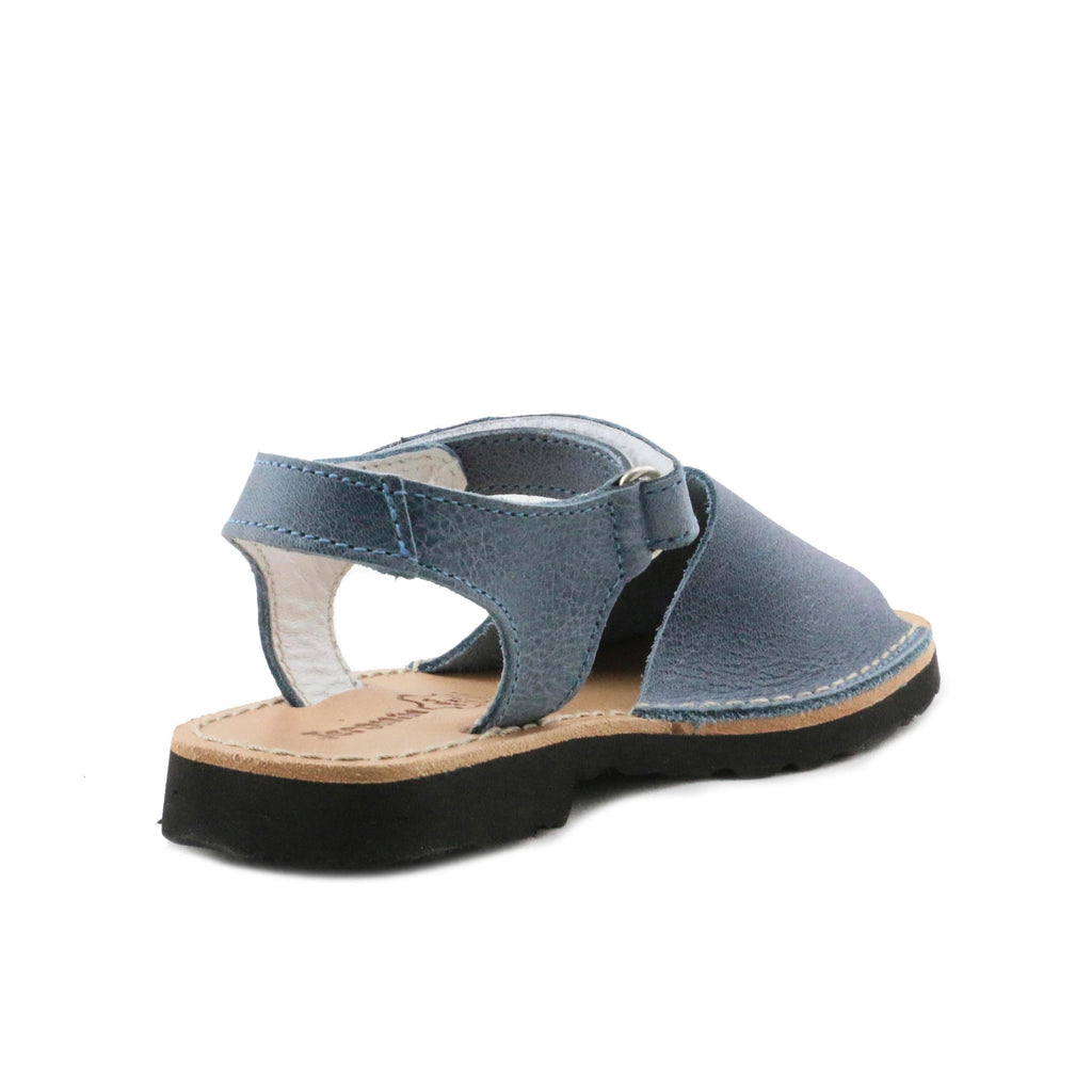 Menorquina plana azul jeans con velcro 8001 de Jeromín - 8001-119-3.jpg