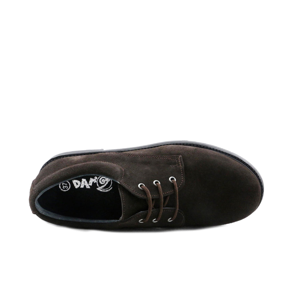 Blucher liso elegante ante marrón con cordón 130 Pepa&Cris - 130-26-5.jpg