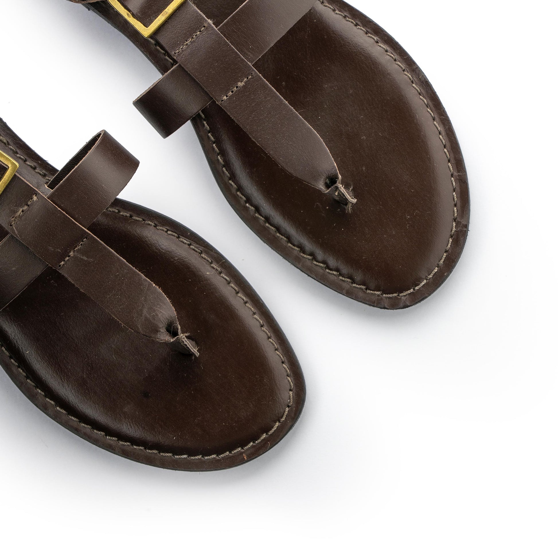 Sandalia plana marrón con hebilla TEBA de 220V - TEBA-12-6.jpg