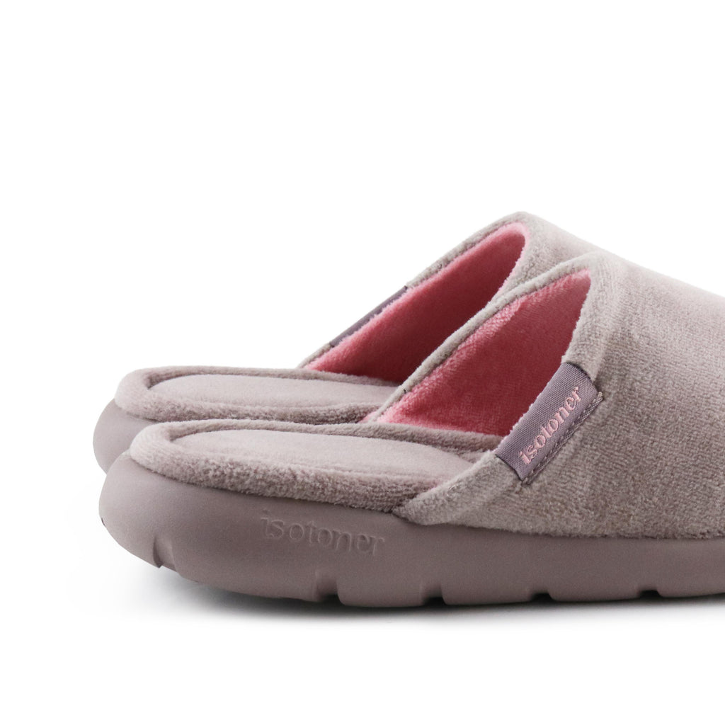 Zapatilla para casa destalonada taupe 93812 de Isotoner - 93812-115-5.jpg