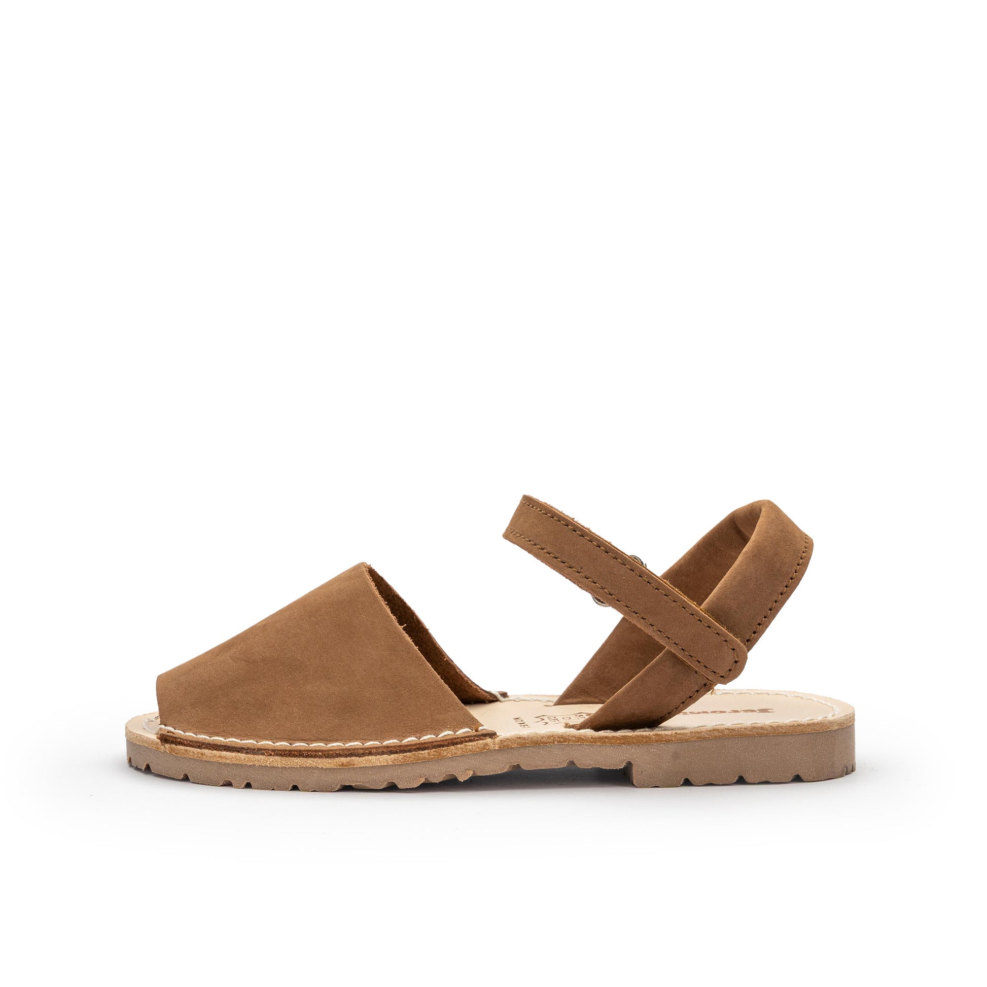 Menorquina plana nobuk cuero con velcro 1041 de Jeromín - 1041-35-1.jpg