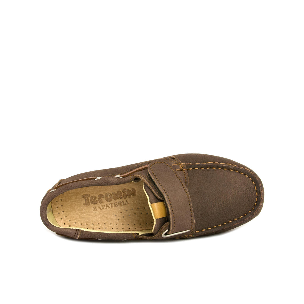 Náutico bombé marrón de verano con velcro KARAVEL Jeromín - KARAVEL-139-6.jpg