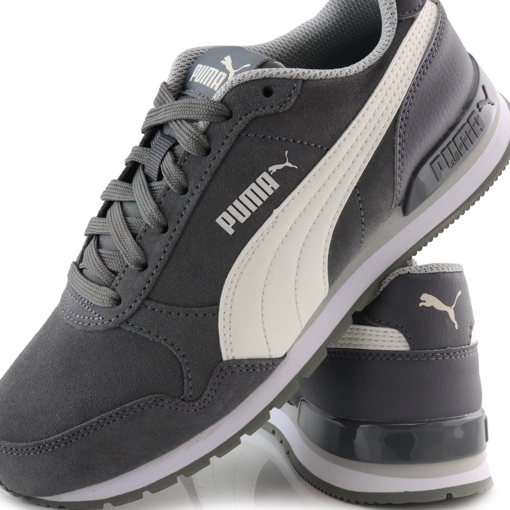 Deportiva ante gris con cordón V2RUNNERCOR de Puma - V2RUNNERCOR-121-6.jpg