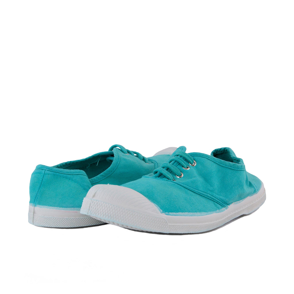 Zapatilla verde agua con cordón 15004 Bensimon - 15004-105-2.jpg