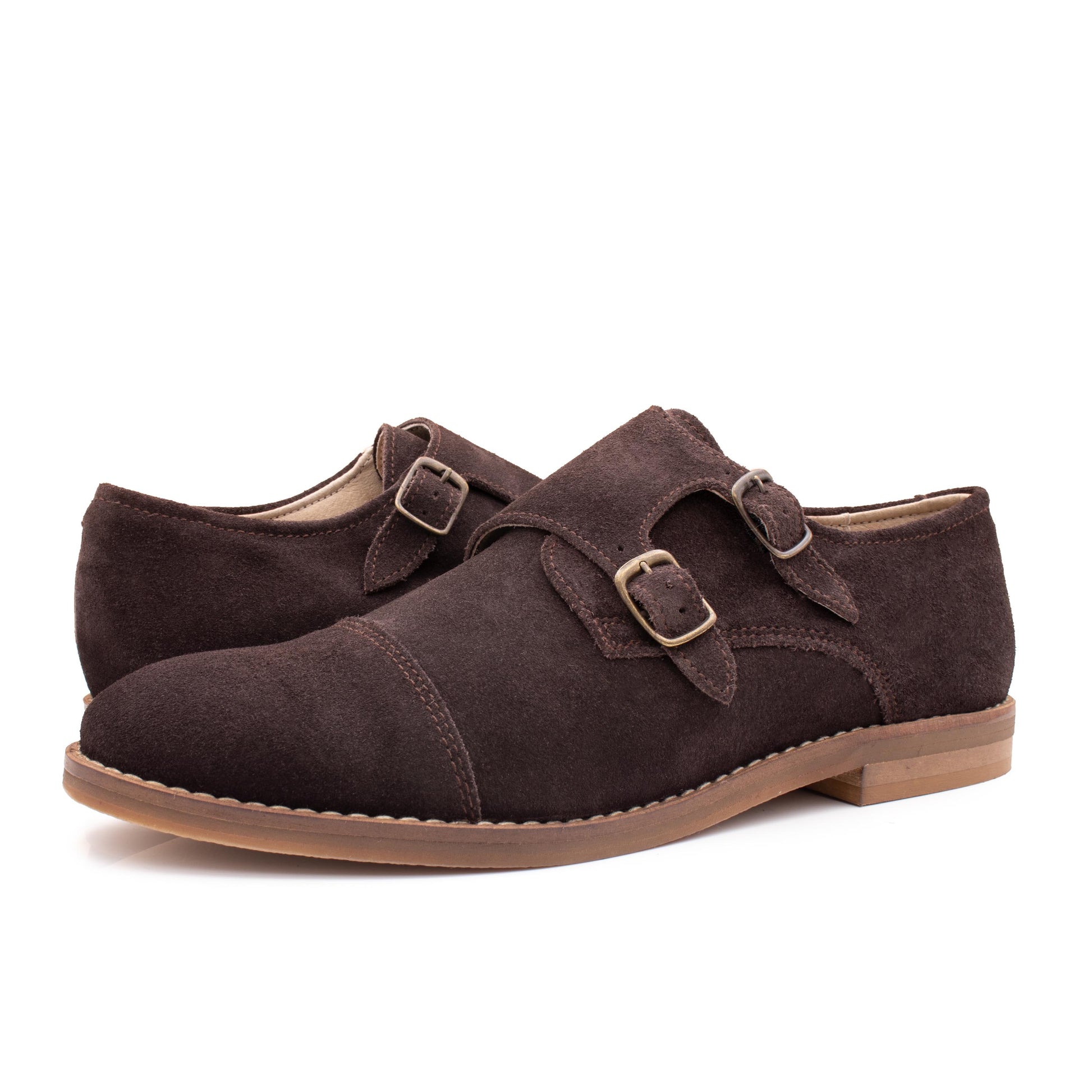 Blucher liso elegante ante marrón con hebilla VESDOS Jeromín - VESDOS-26-2.jpg