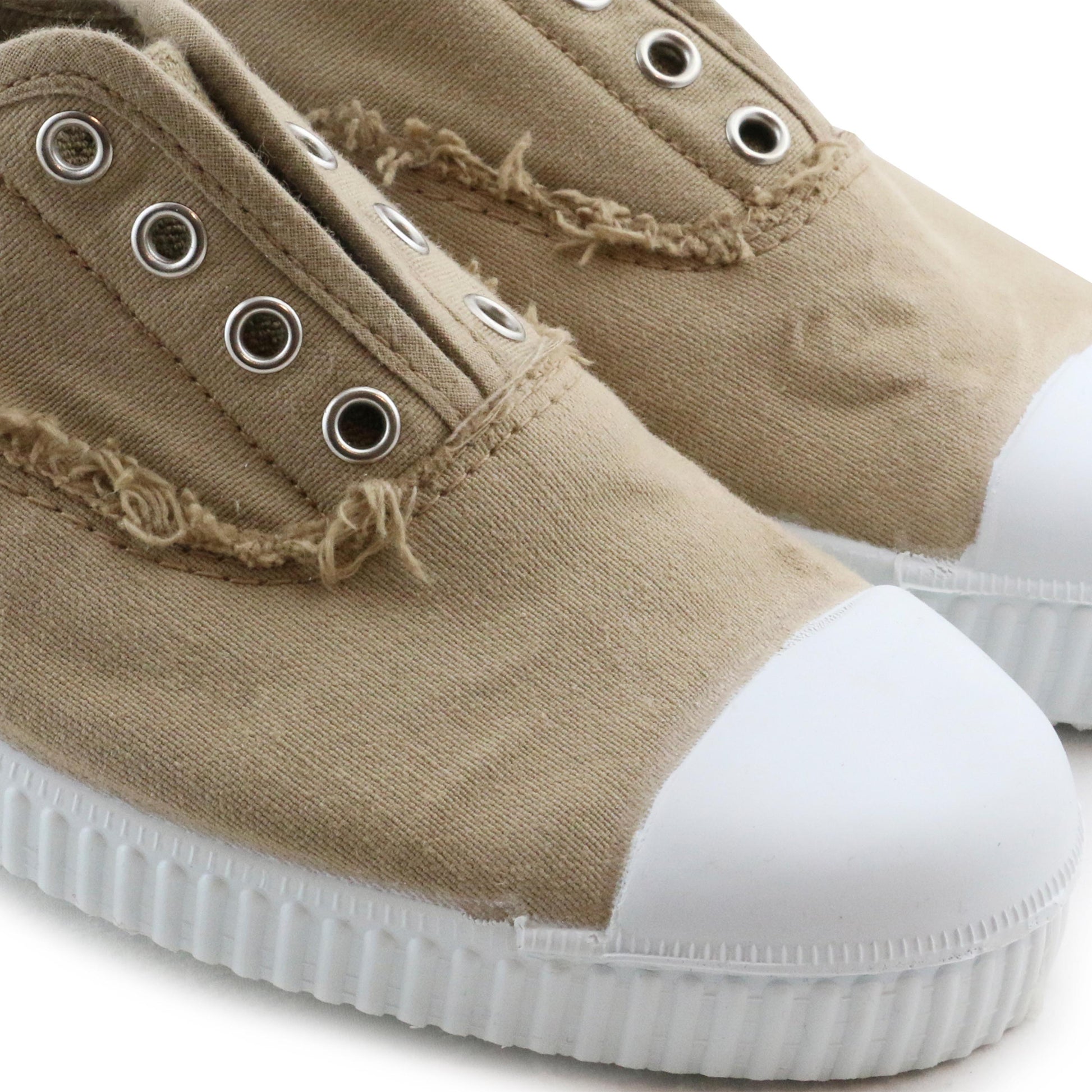 Zapatilla beige oscuro con elástico 88088 La Cadena - 88088-0-6.jpg