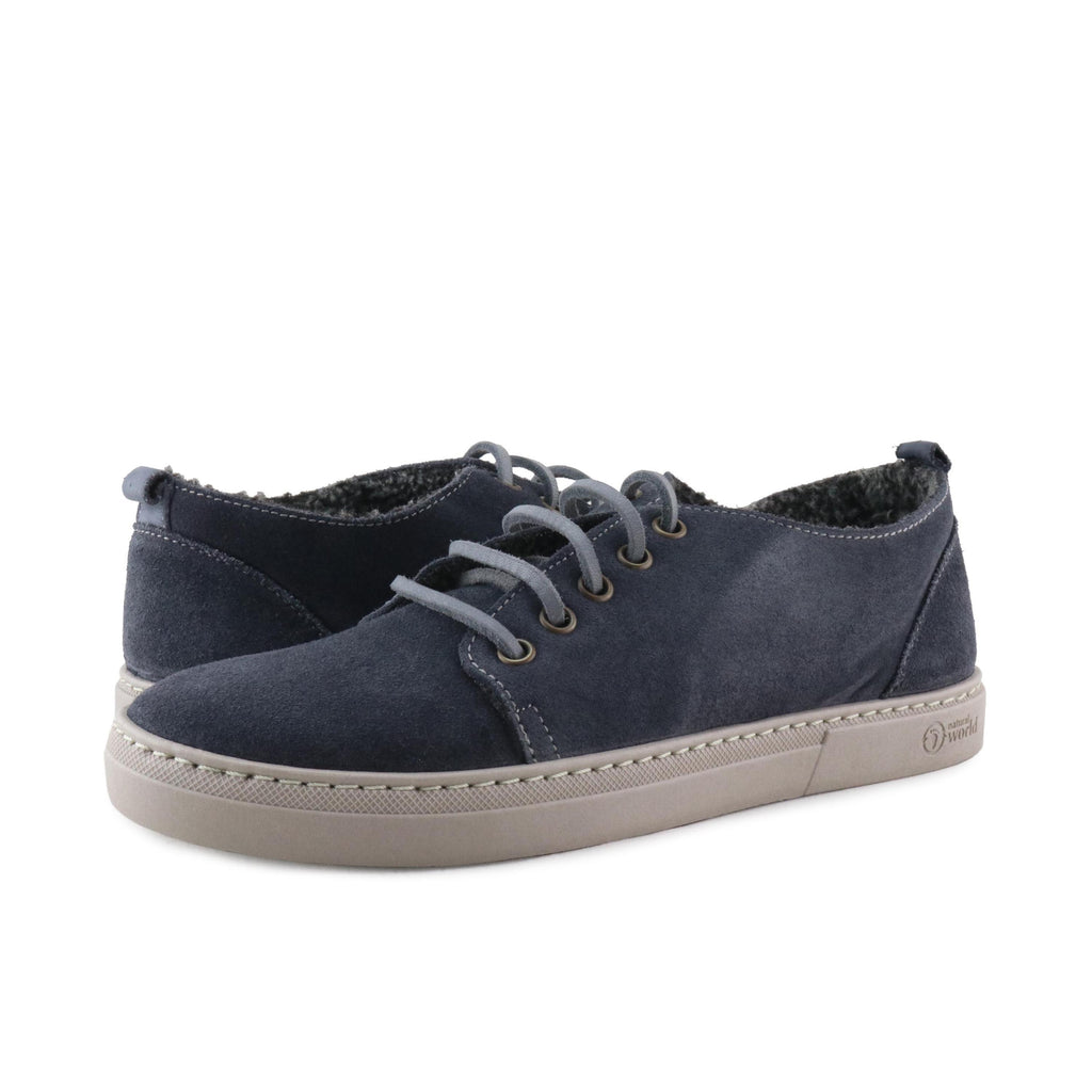 Zapatilla negro lavado con cordón 6204 Natural World - 6204-144-2.jpg