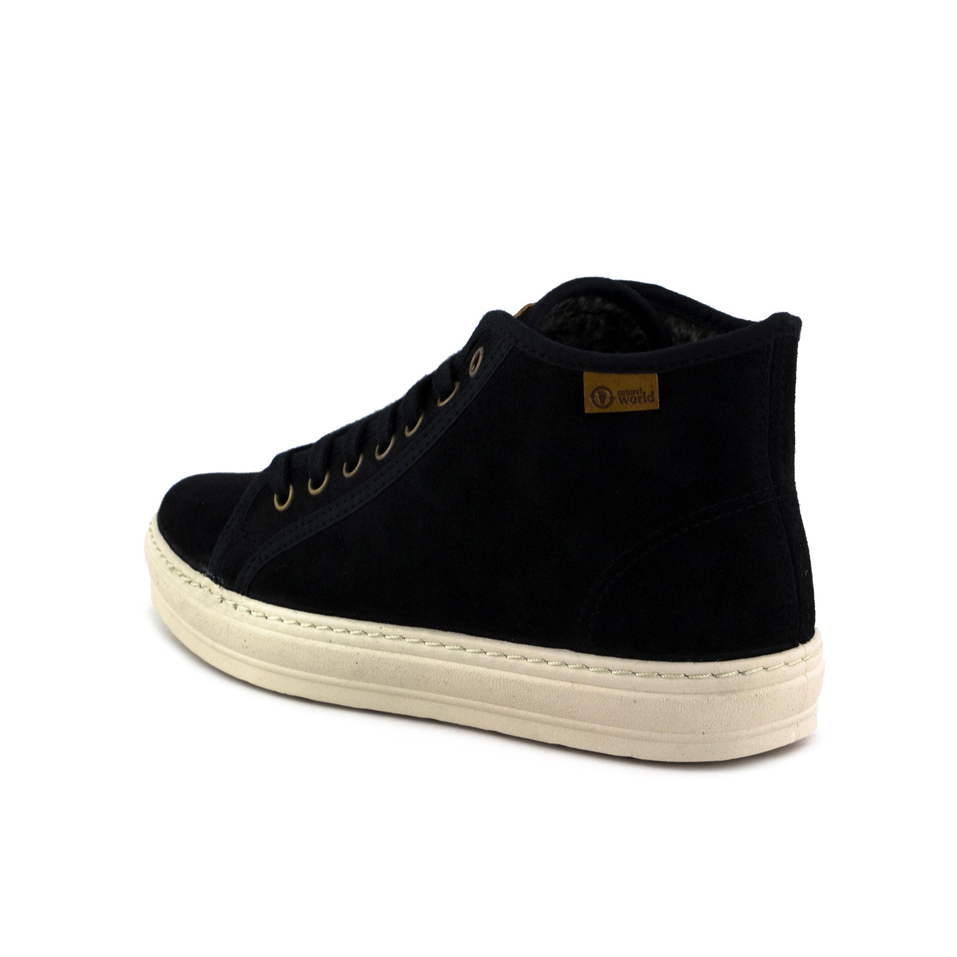 Bota serraje negro con cordón 804 de Natural World - 804-31-4.jpg