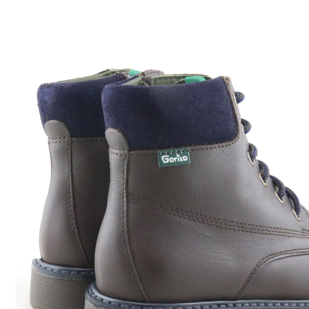 Bota marrón oscuro con cordón y cremallera 33000 Gorila - 33000-62-5.jpg