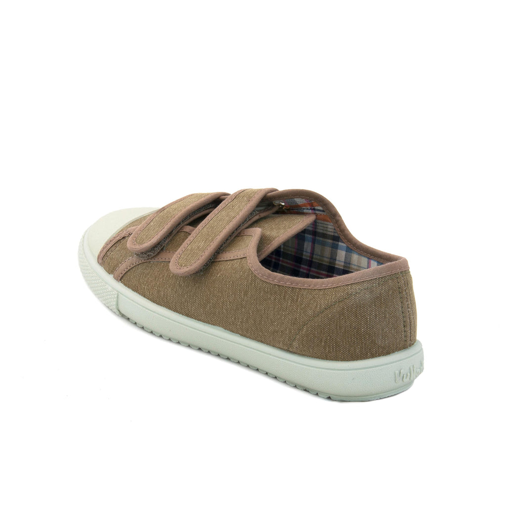 Zapatilla casual kaki con velcro 6300 de Vulladi - 6300-33-4.jpg