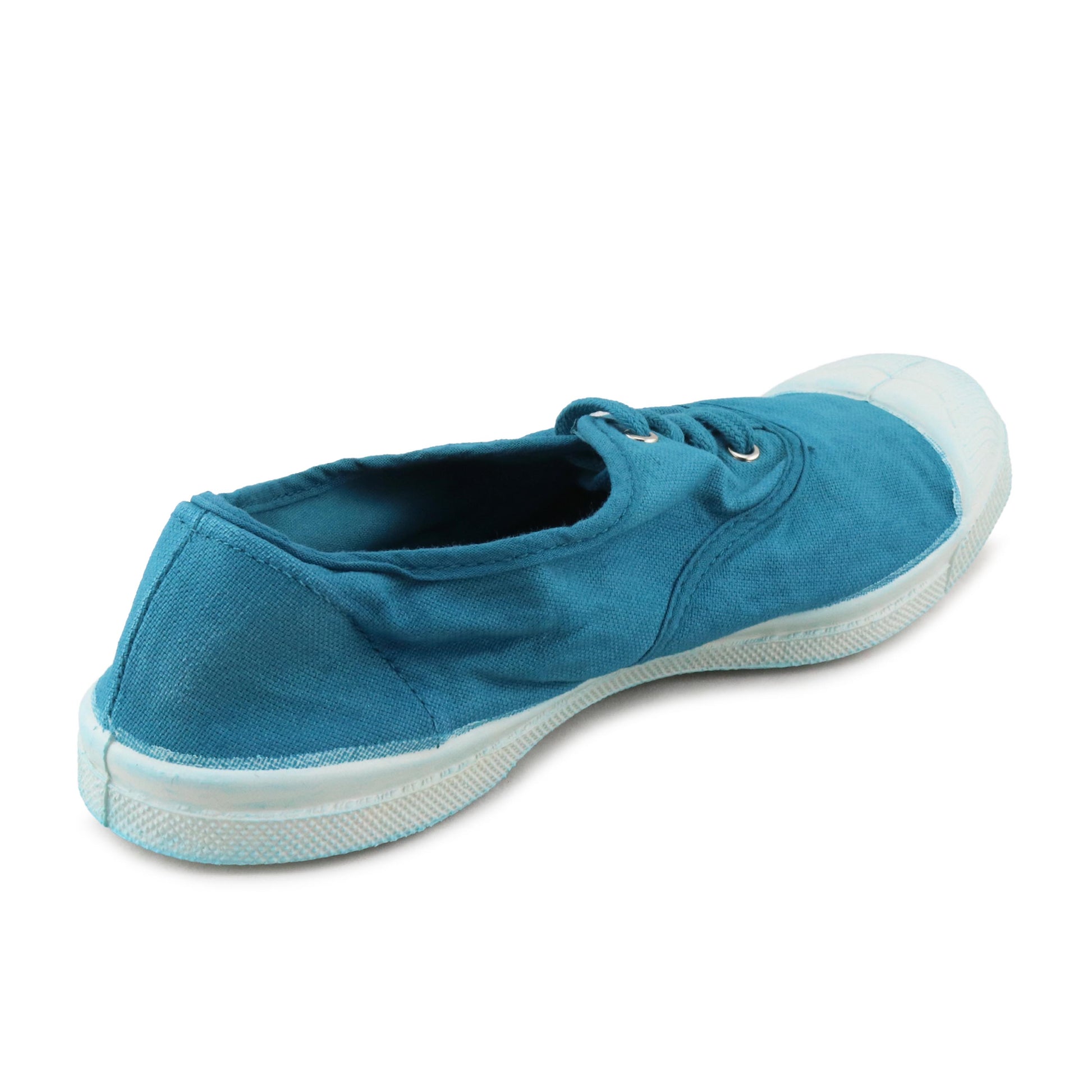 Zapatilla azul pavo con cordón 15004 de Bensimon - 15004-377-3.jpg