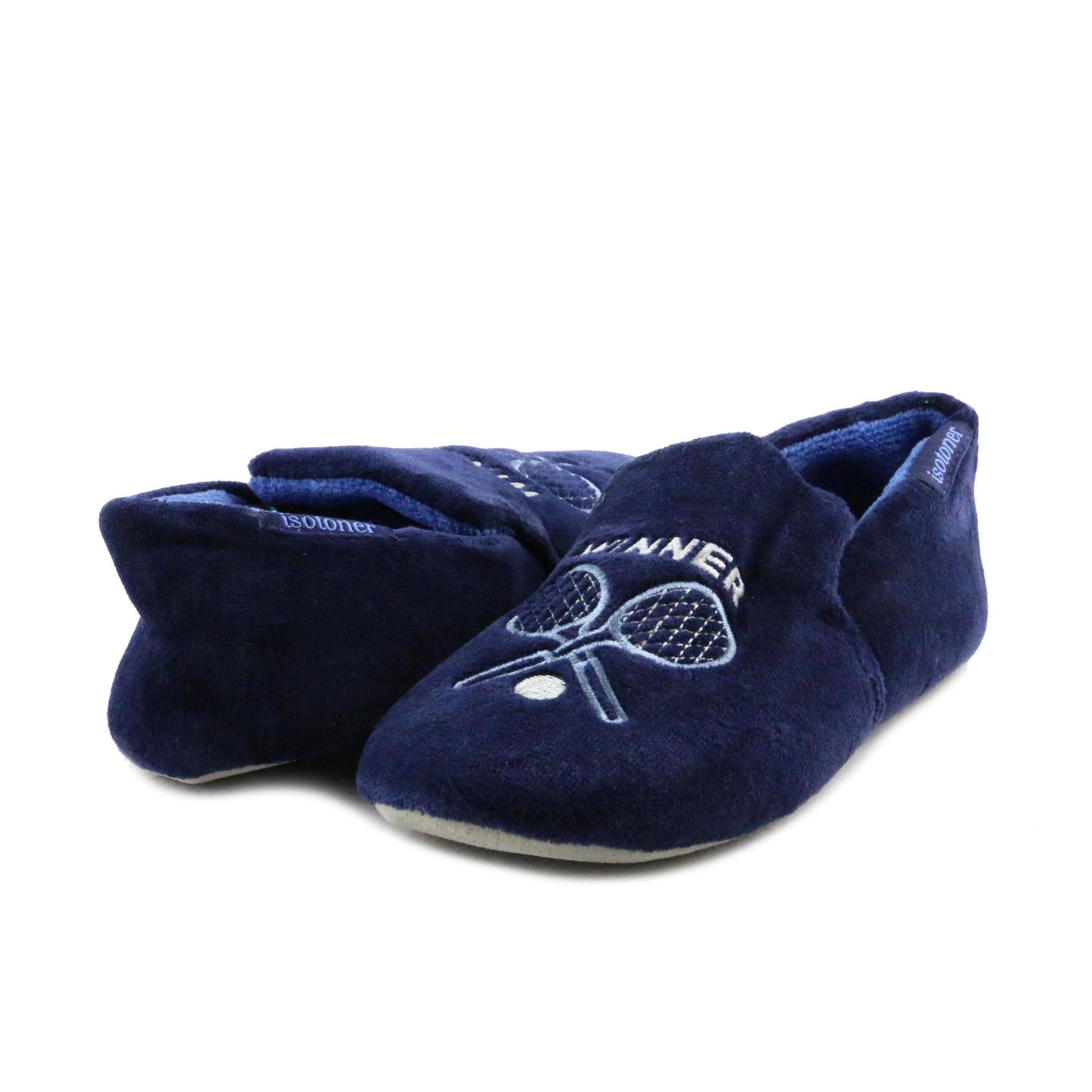 Zapatilla para casa cerrada azul 99376 de Isotoner - 99376-7-2.jpg