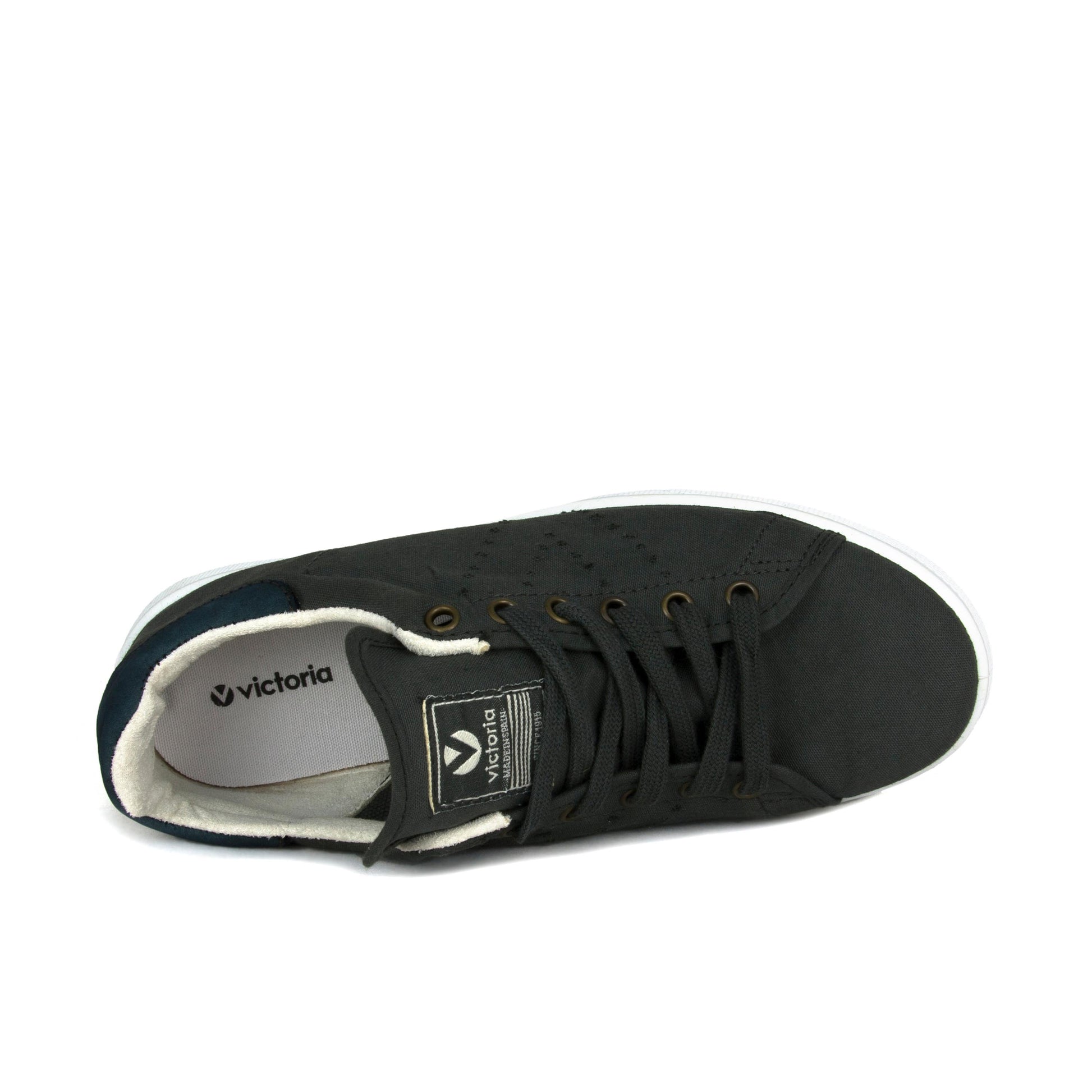 Zapatilla casual plomo con cordón 12550 de Victoria - 12550-141-6.jpg