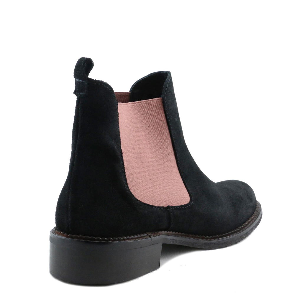 Botín serraje negro con elástico NEOLI de Jeromín - NEOLI-31ROSA-3.jpg