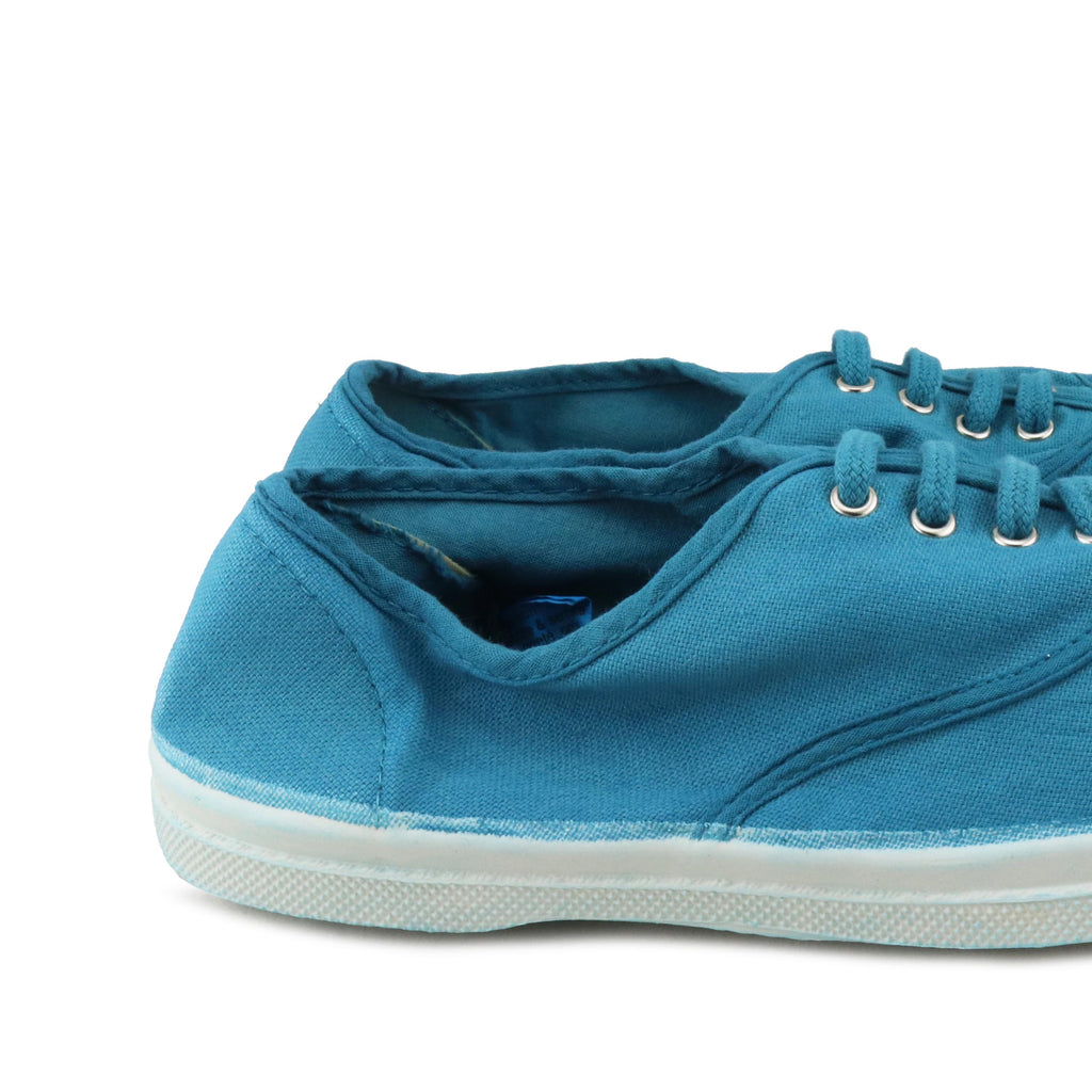 Zapatilla azul pavo con cordón 15004 de Bensimon - 15004-377-5.jpg