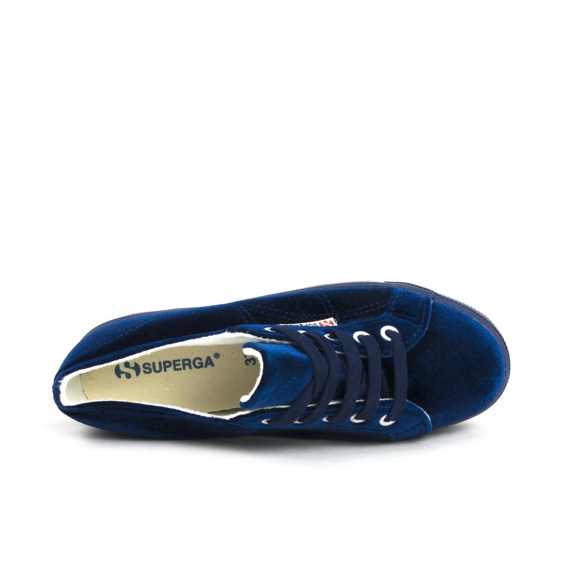 Zapatilla azul con cordón 2790VELVETW de Superga - 2790VELVETW-7-6.jpg